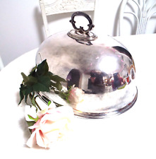 Antique Walker Hall Sheffield England Silver Plate Food Meat Dome Cloche Cover