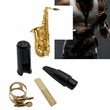Alto Sax Sound 4C Saxophone Mouthpiece Set with Cap + Clip + Reed Accessories