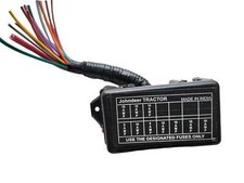 Tractor assembly box bulk head blade wire type fuse slot box junction