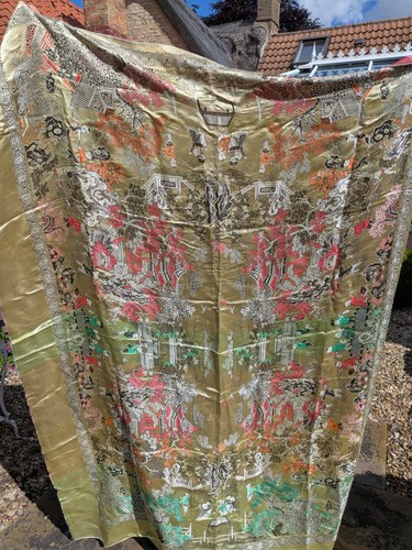 Vintage gold oriental - oriental, satin