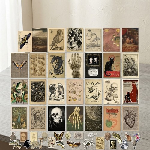 Vintage art wall collage - art,