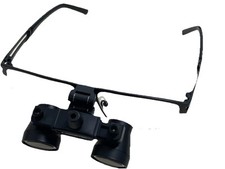 Admetec 2.5x 420mm Dental Loupes Flip-Up Galilean Adjustable on Glasses