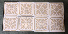 Vintage Pilkington Wall Tiles Light Mustard Yellow