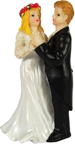 Bride and groom wedding cake - bride,