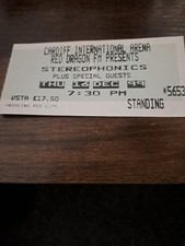 Stereophonics Used Ticket Stub CARDIFF 1999