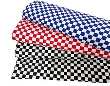 Checkerboard Fabric Workwear Chef Uniform Polycotton Drill Dressmaking Material