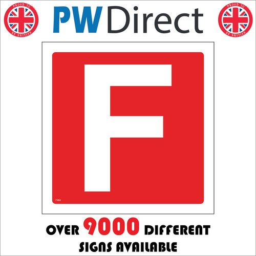 Sign letter white red - sign, f