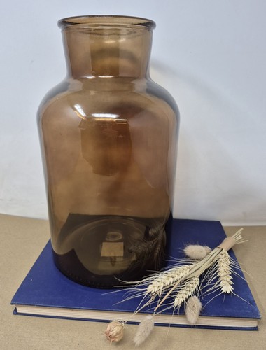 Bottle vase amber - vase, large