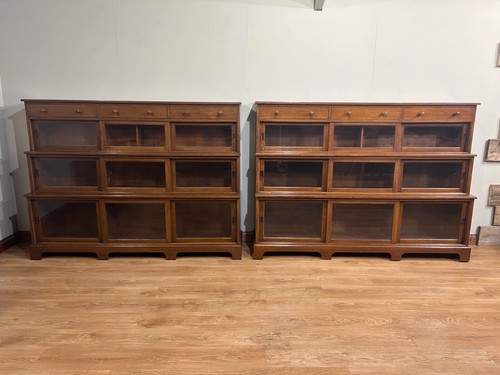 Matched pair 1920 oak - matched,