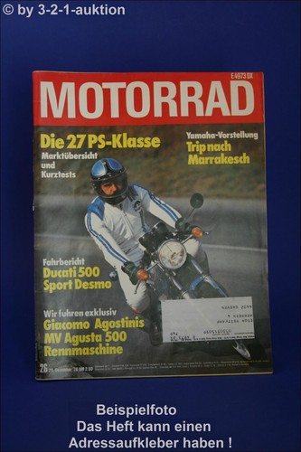 Motorcycle ducati 500 - 26/76, mv