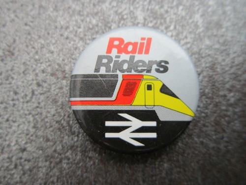 Rail riders railway pin badge - riders,