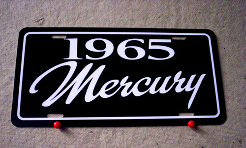 1965 mercury license - 1965,