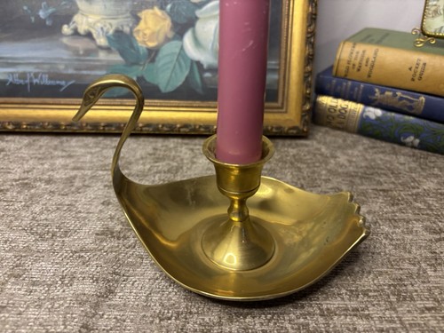 Beautiful vintage brass - , swan
