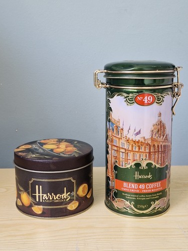 Two harrods storage - storage, tins.