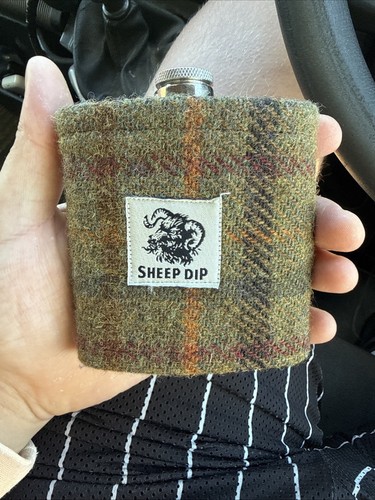 Stainless steel hip flask - steel, 6oz