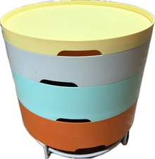 Ikea PS 2014 Multi Coloured Stacking Storage Table - Retro Style