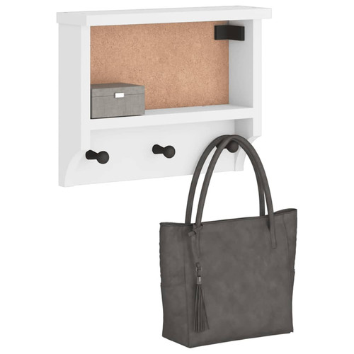 Wall mounted coat rack - coat, white