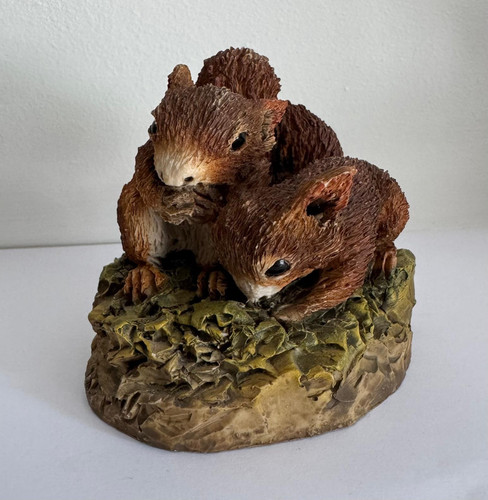 Two squirrels animal figurine - animal,