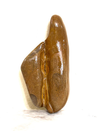 Natural polished viewing - , stone