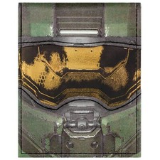 Halo 5 Guardians UNSC Spartan Master Chief Helmet Bi-Fold ID Card Wallet SECOND