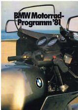 BMW R45 R65 R80G/S R100 R100CS R100RT R100RS ORIG. 1980 SALES BROCHURE (D TEXT))