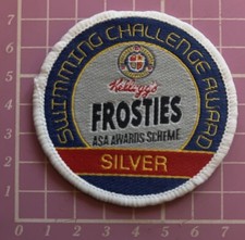 Swimming Challenge Award Silver Badge Patch ASA Frosties Sew On Camp Blanket