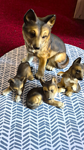 Ceramic alsatian german - hh, alsatian/german