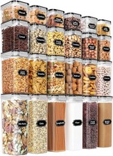 Airtight Food Storage Container Set Kitchen Pantry Organization Cereal 24 Piece