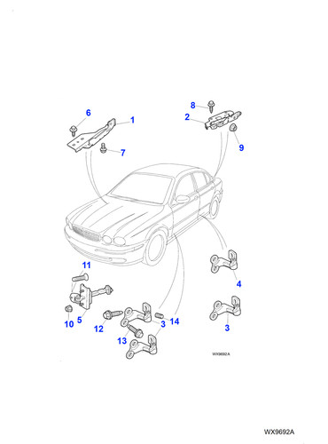 Jaguar bolt washer - jaguar, body