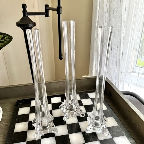 Set vintage clear - of, glass