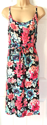 Bhs uk22 black bold floral - bhs,