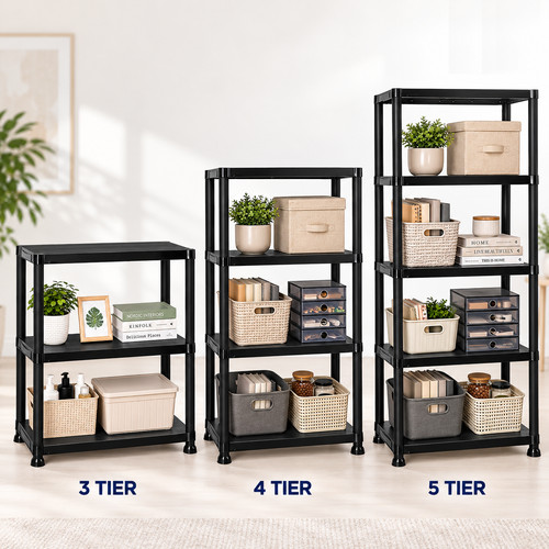 Plastic storage shelving unit - storage,