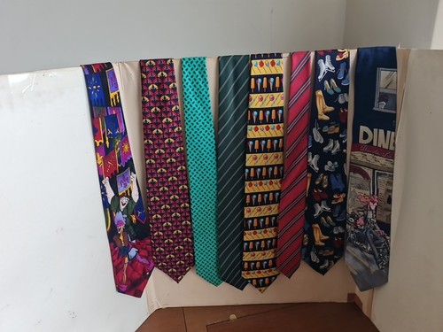 Tie rack silk - silk, retro