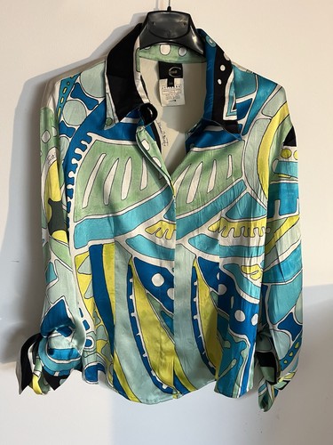 Vintage silk shirt size - silk,
