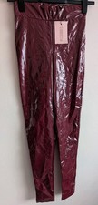 Missguided Wine Red Vinyl PVC