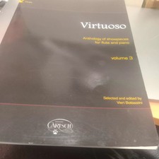 Virtuoso anthology of showpieces for flute and piano vol 3 sheet music book