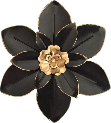 Metal flower wall art - metal,