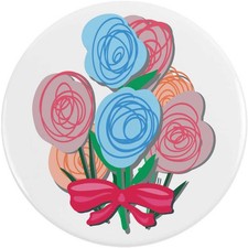 'Bouquet Of Flowers' Button