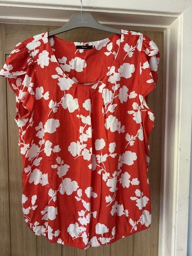 Women floral red white - women's,