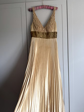 Vintage 50s gold beaded maxi
