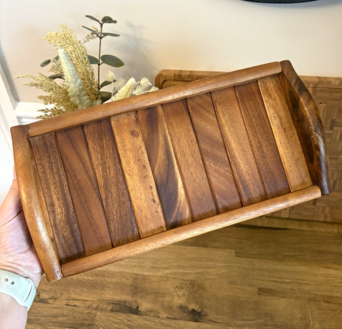 Minimalist wooden acacia - minimalist, slat