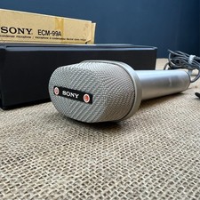 VINTAGE SONY ONE POINT ELECTRET CONDENSER MICROPHONE ECM-99A 1970s RETRO IN BOX