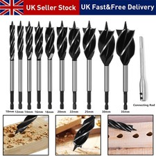 11X High-Carbon Steel Fast Cut Wood Auger Wood Drill Bit Tools Set 10-35MM UK