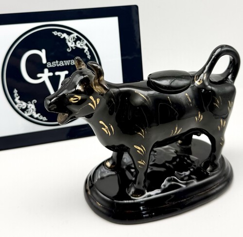 Lovely antique jackfield - lovely, cow