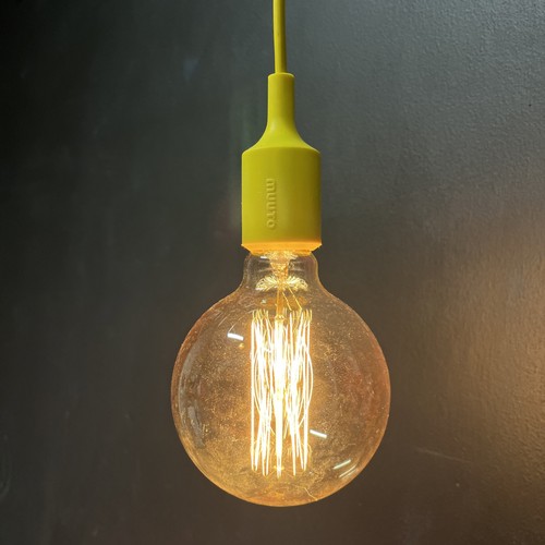 Muuto e27 pendant light yellow - pendant,