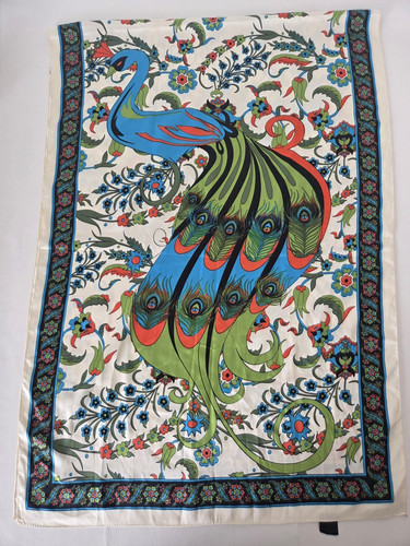 Turkish silk scarf peacock - turkish,