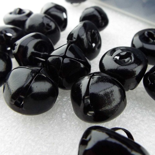 Painted black bells 20mm - black,