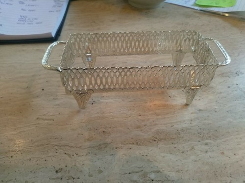 Silver plated napkin holder