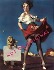 Vintage 1940 Calendar Pinup