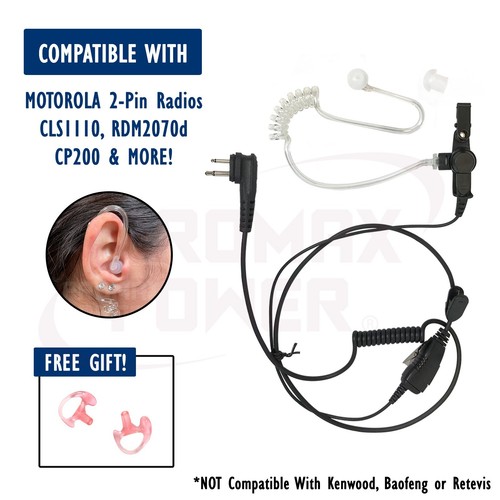 Acoustic ptt earpiece - acoustic,